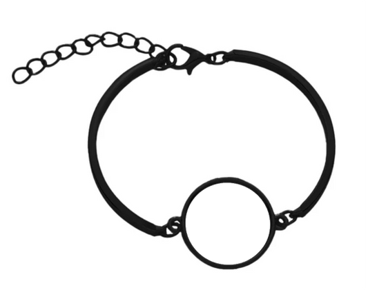 Gloss Black Photo Bracelet