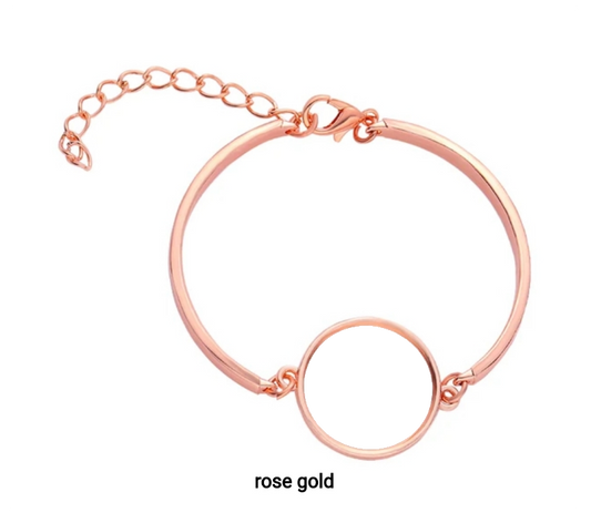 Rose Gold Photo Bracelet