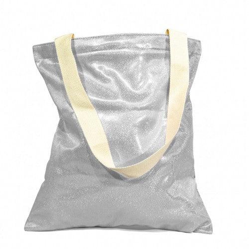 Custom Silver Sparkling Shopping Bag - Premium Bags from Luxe-Custom-Designer - Just £13! Shop now at Luxe-Custom-Designer