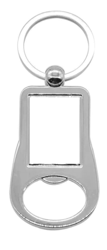Silver metal key ring - Luxe-Custom-Designer