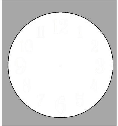 Single photo clock 20cm - Luxe-Custom-Designer