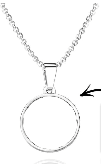 Single Photo Pendant Silver - Premium Necklace from Luxe-Custom-Designer - Just £13! Shop now at Luxe-Custom-Designer